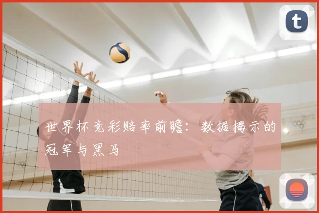 世界杯竞彩赔率前瞻：数据揭示的冠军与黑马